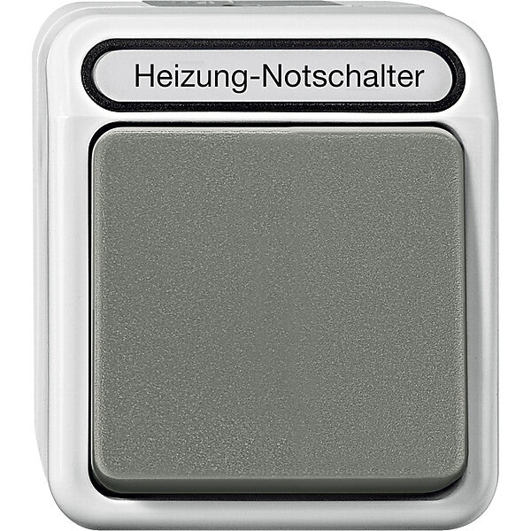 Merten Heizungs-Notschalter 2-polig, lichtgrau MEG3449-8029
